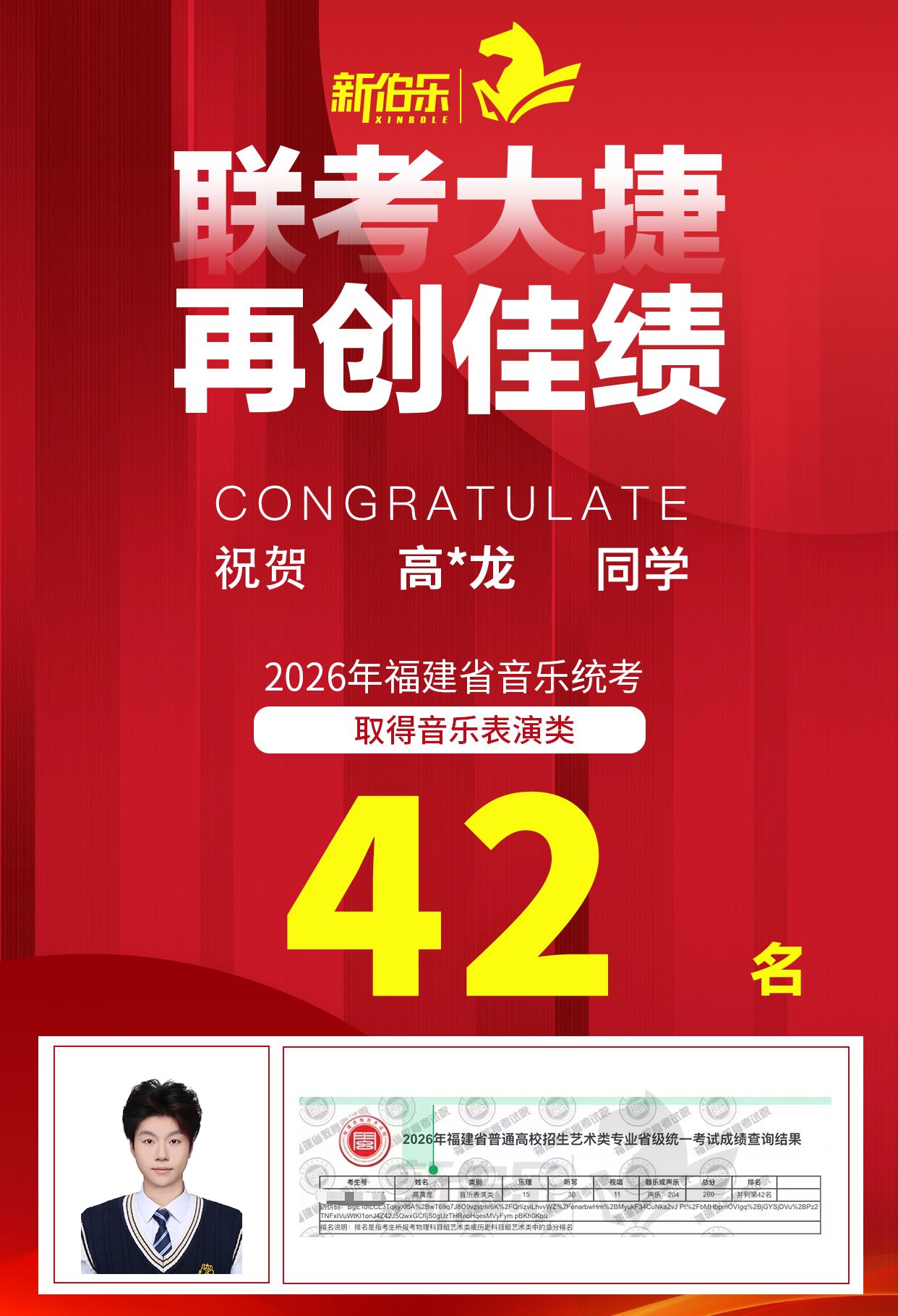录取喜报